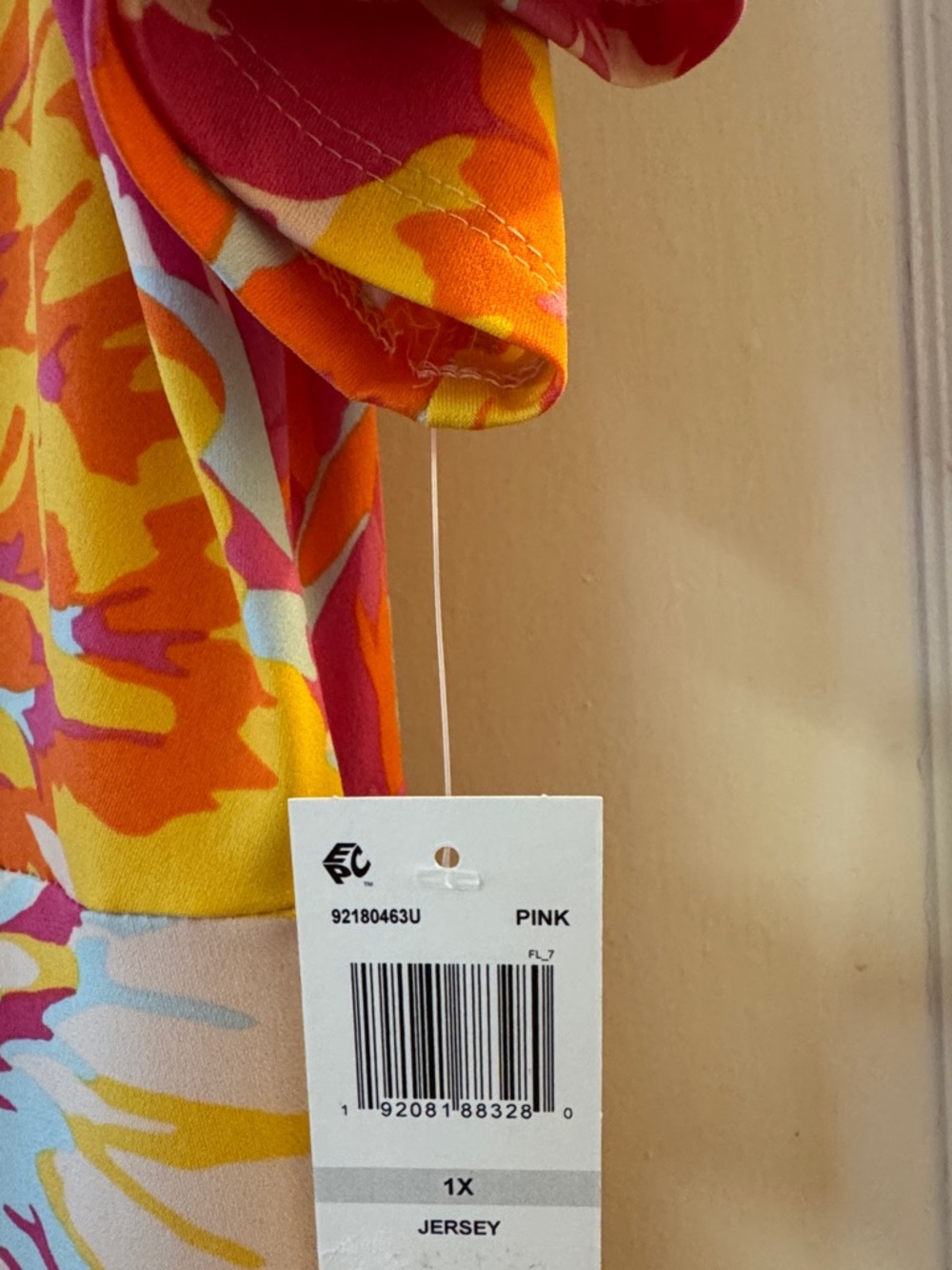 MSK Women Midi Floral Dress Colorful Stretchy Comfy NWT Sz 1X - Picture 6 of 10